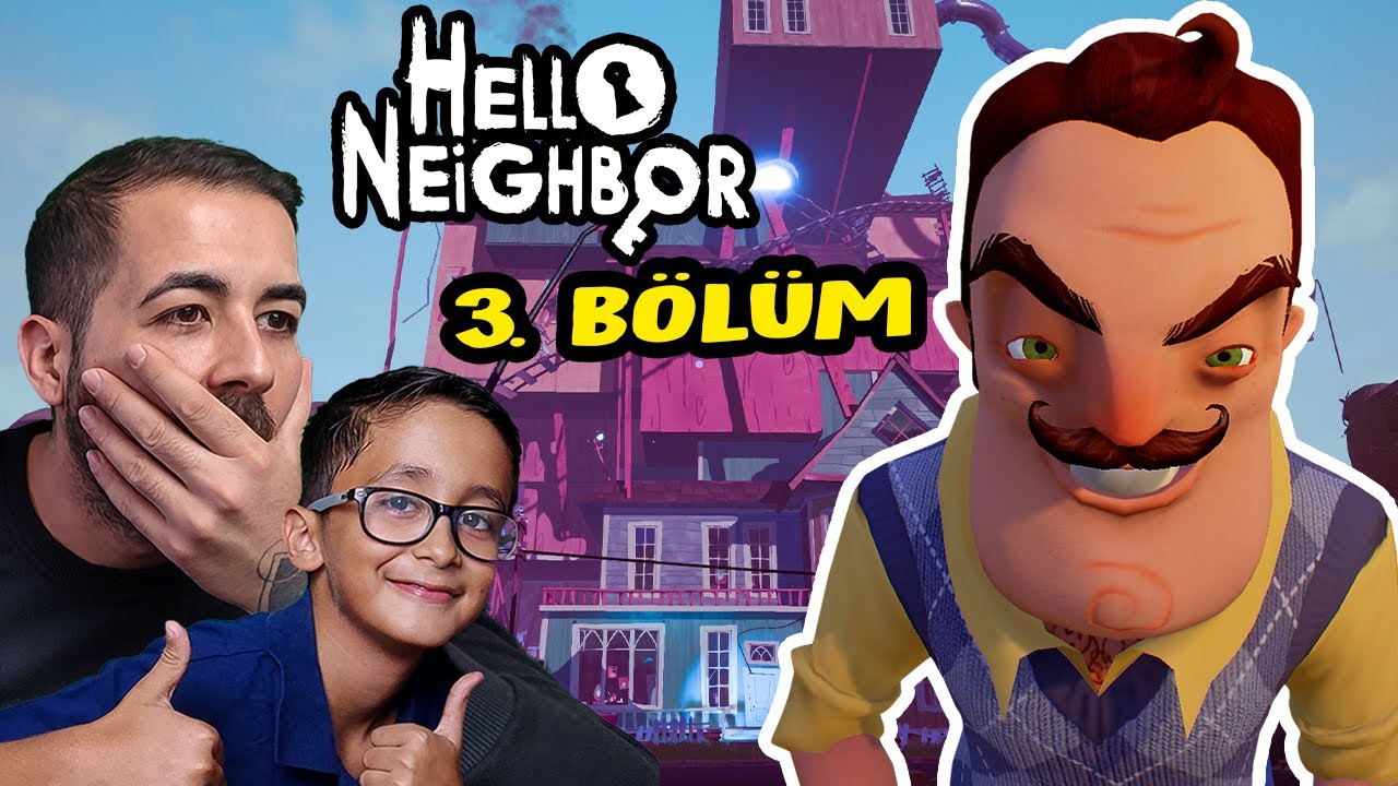BIYIKLININ GİZEMLİ ÇATI KATINA ULAŞTIK! HELLO NEIGHBOR BÖLÜM 3
