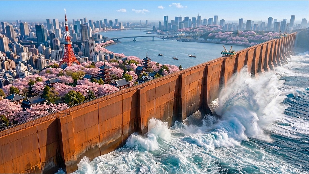 Japan Built The Largest Tsunami Wall In History In The Ocean And It's Incredible