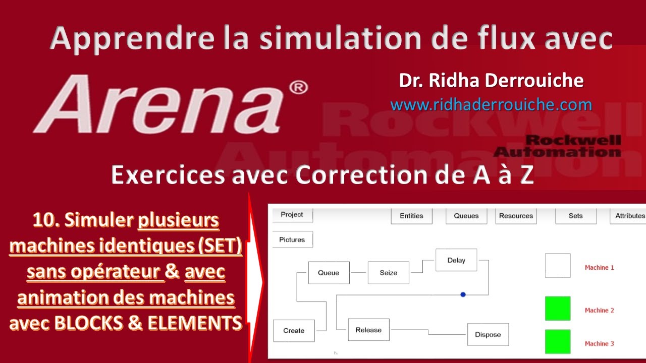 10. Simuler plusieurs machines identiques (SET) sans opérateur & avec animation des machines