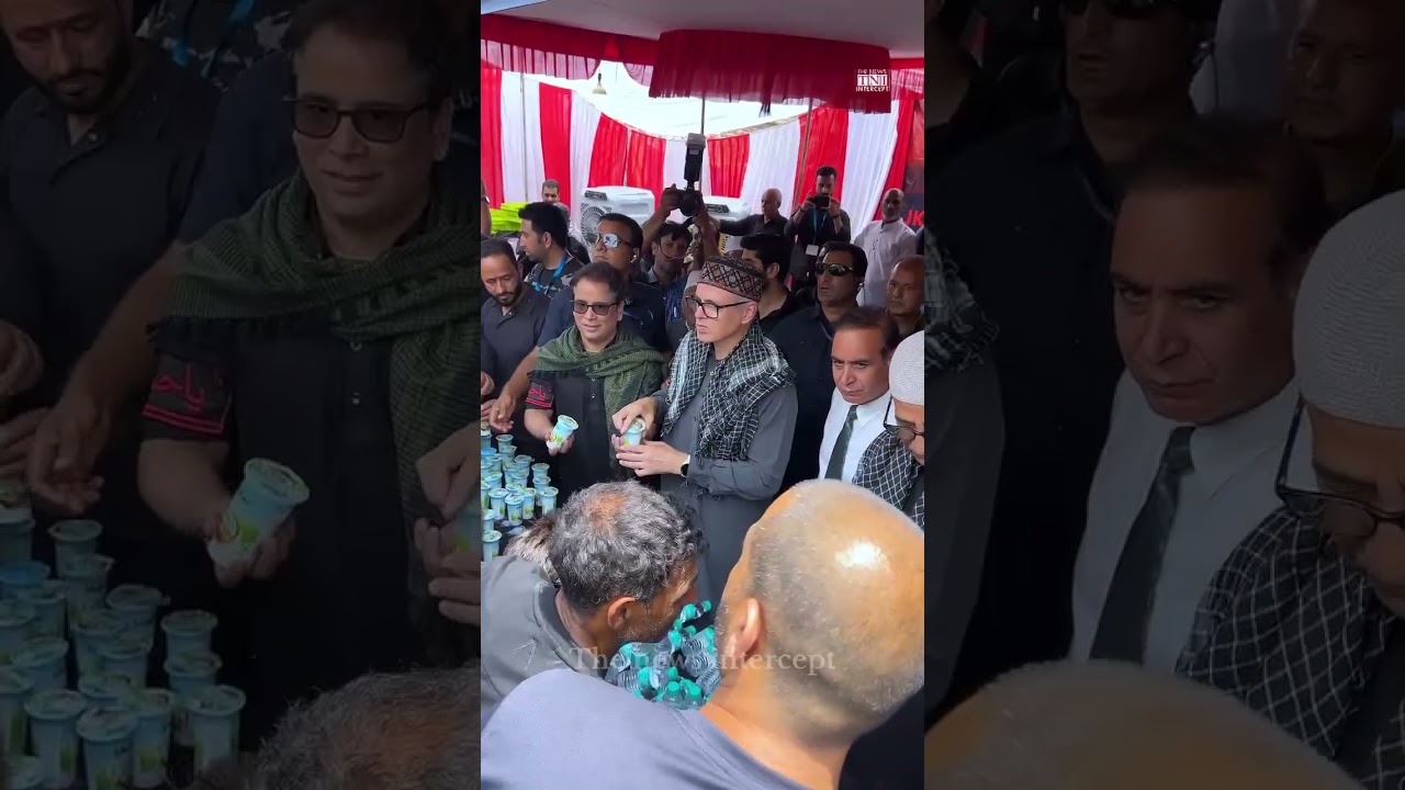 CM Omar Abdullah visited Zadibal on Ashura, joining mourners in paying tribute to Imam Hussain (AS).