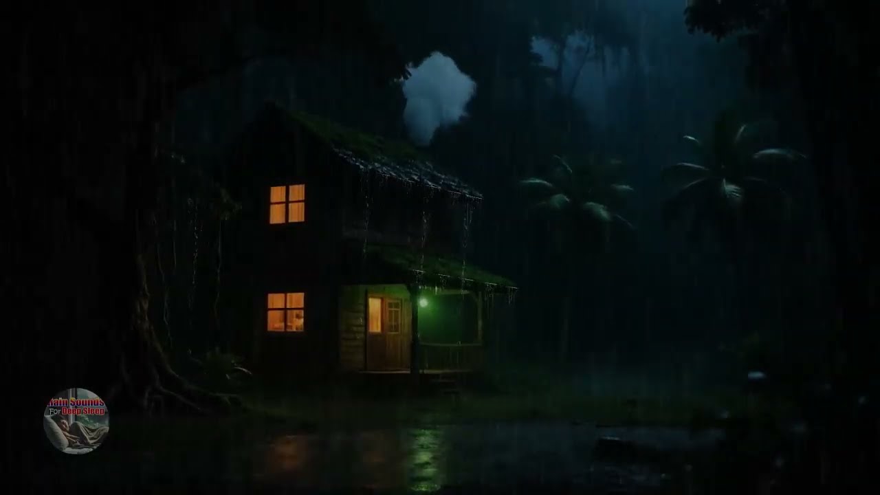 Instant Calm  Relaxing Rain Sounds in a Misty Forest Cabin for Sleep 🌙🌧️