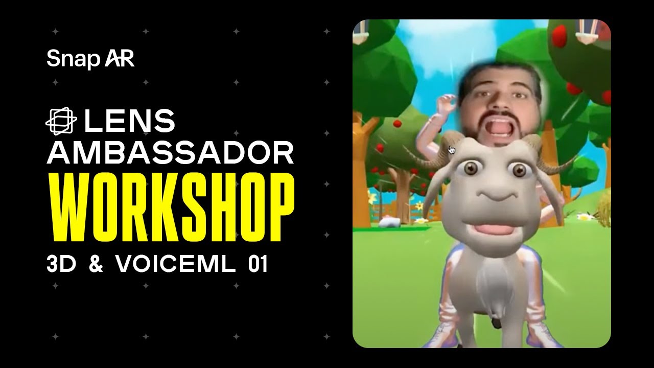 3D & VoiceML Part 1 | التحريك بالأوامر الصوتية الجزء١ | Lens Ambassador Series with Mohamad el Asmar