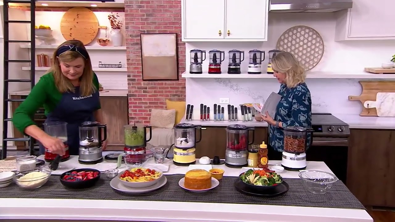 KitchenAid 5-Cup One-Touch 2-Speed Food Chopper w/ Whisking Blade on QVC