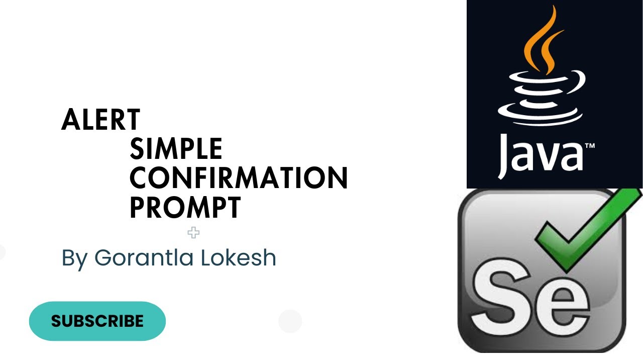 Учебное пособие по Selenium Java, часть 16: Оповещения в Selenium Java #alert #simple #confirmati...