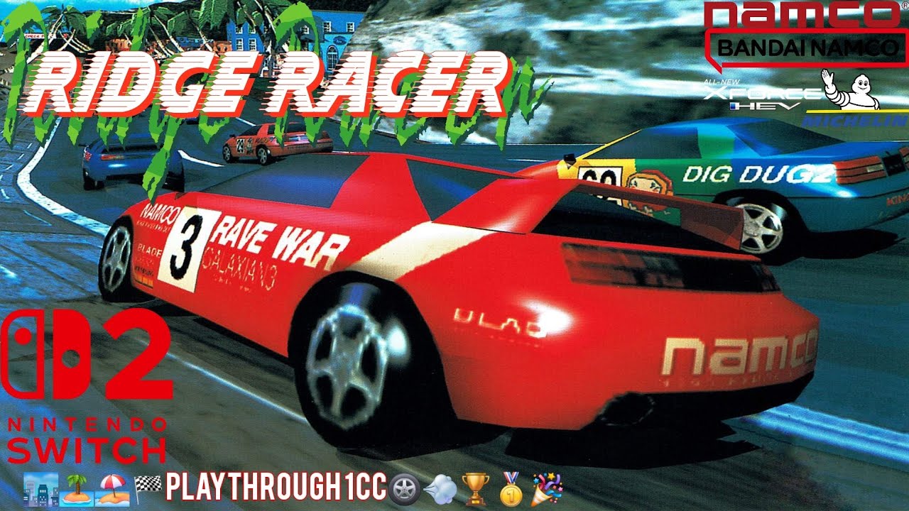 Ridge Racer (1993) Arcade Playthrough 1CC