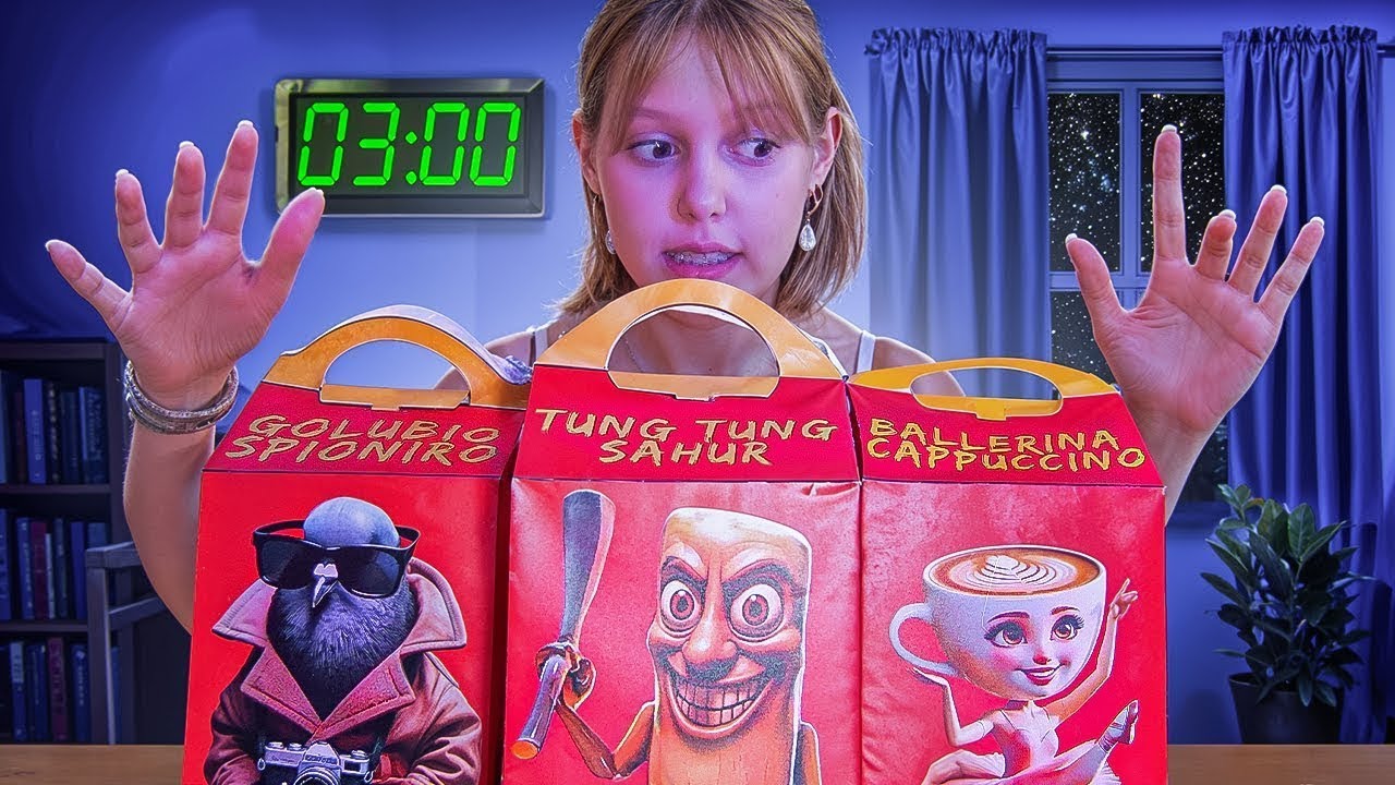 Амелка и приятелите й отварят Happy Meal с италиански меми! Стана нещо страшно! Видео за тийнейджъри