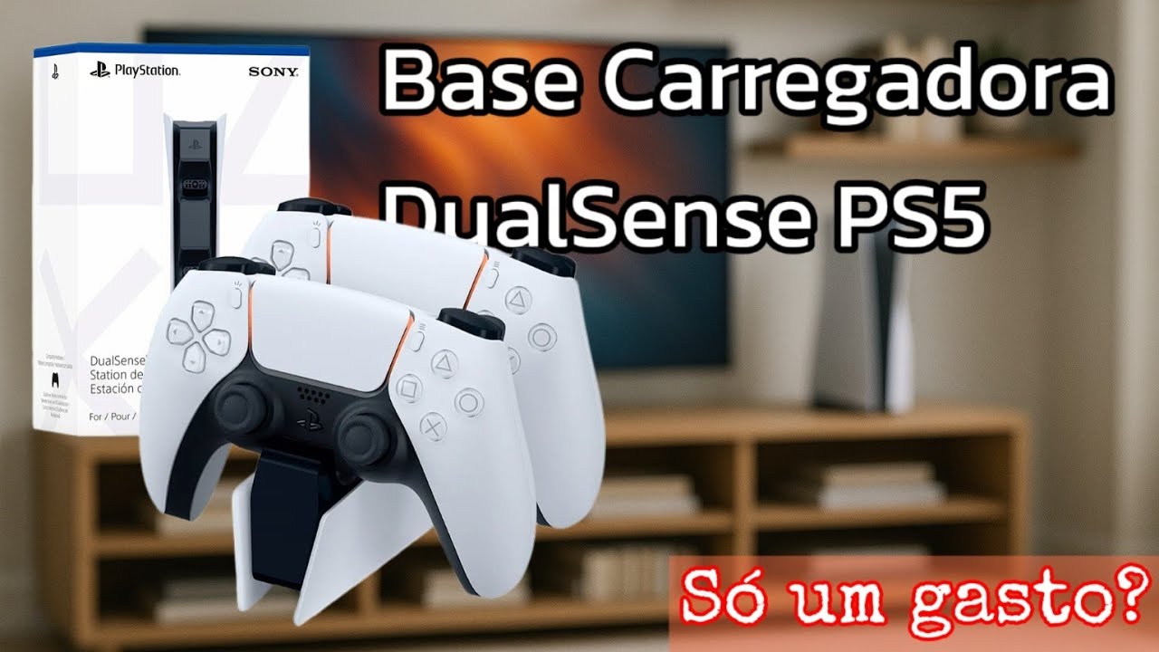 Base de carregamento do Controle DualSense (PS5) - Comprar pra quê? Umboxing, Review e veja bem!
