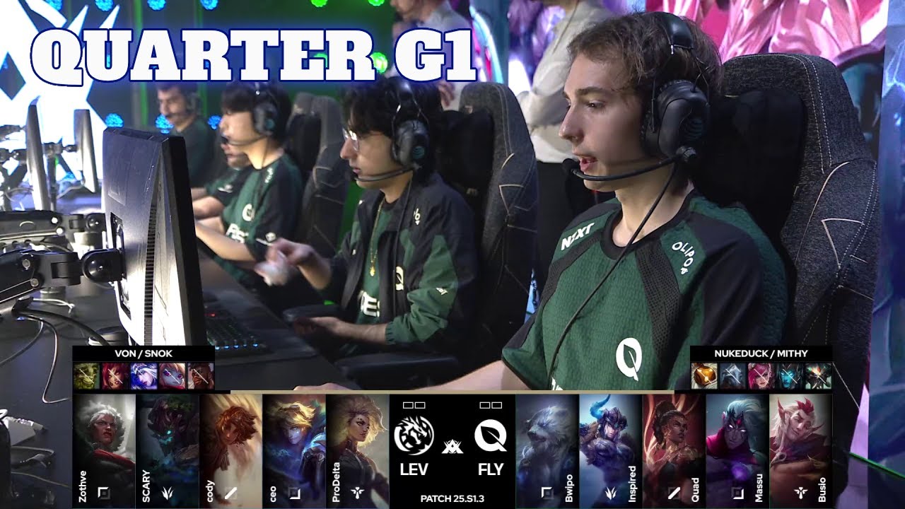 LEV vs FLY - Game 1 | Quarter Finals LTA 2025 Split 1 | Leviatan vs FlyQuest G1 full