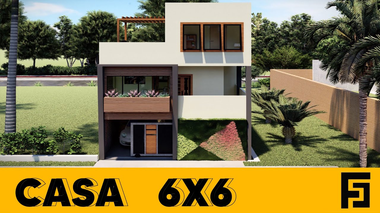CASA DE 6x6 METROS I HOUSE 6X6 🏠 36 m2 3 Niveles
