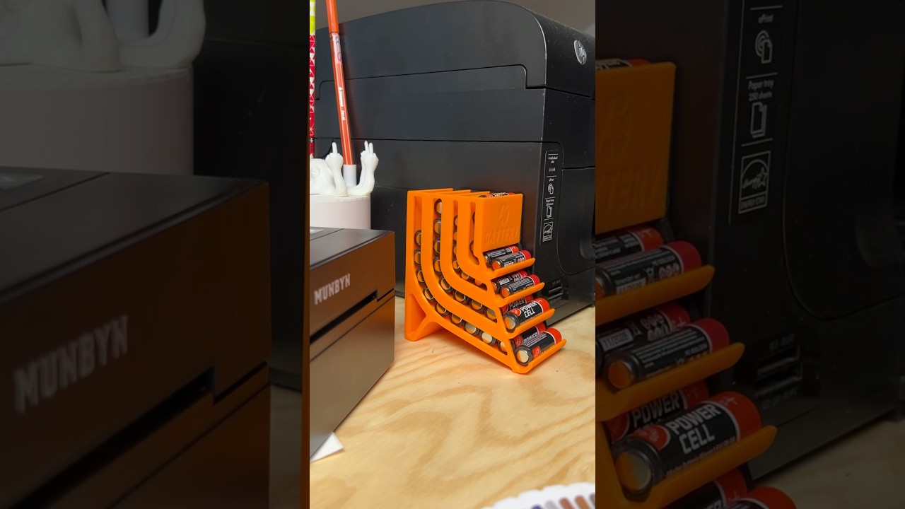 Battery holder🔋🤩#layerworks #battery #useful #holder #3dprinting Makerworld model number: 40909