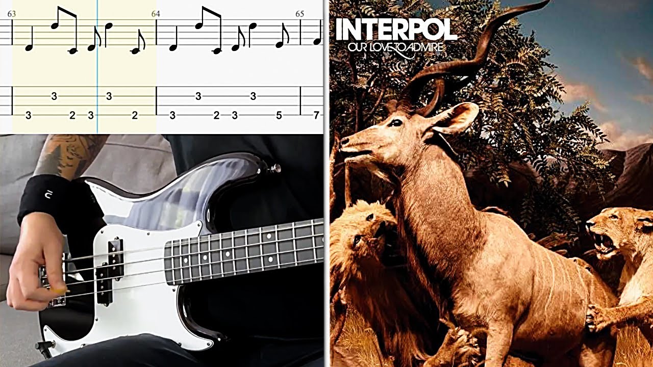 Interpol – Pioneer To The Falls BASS COVER with TABS (Insane GROOVE! 😤)