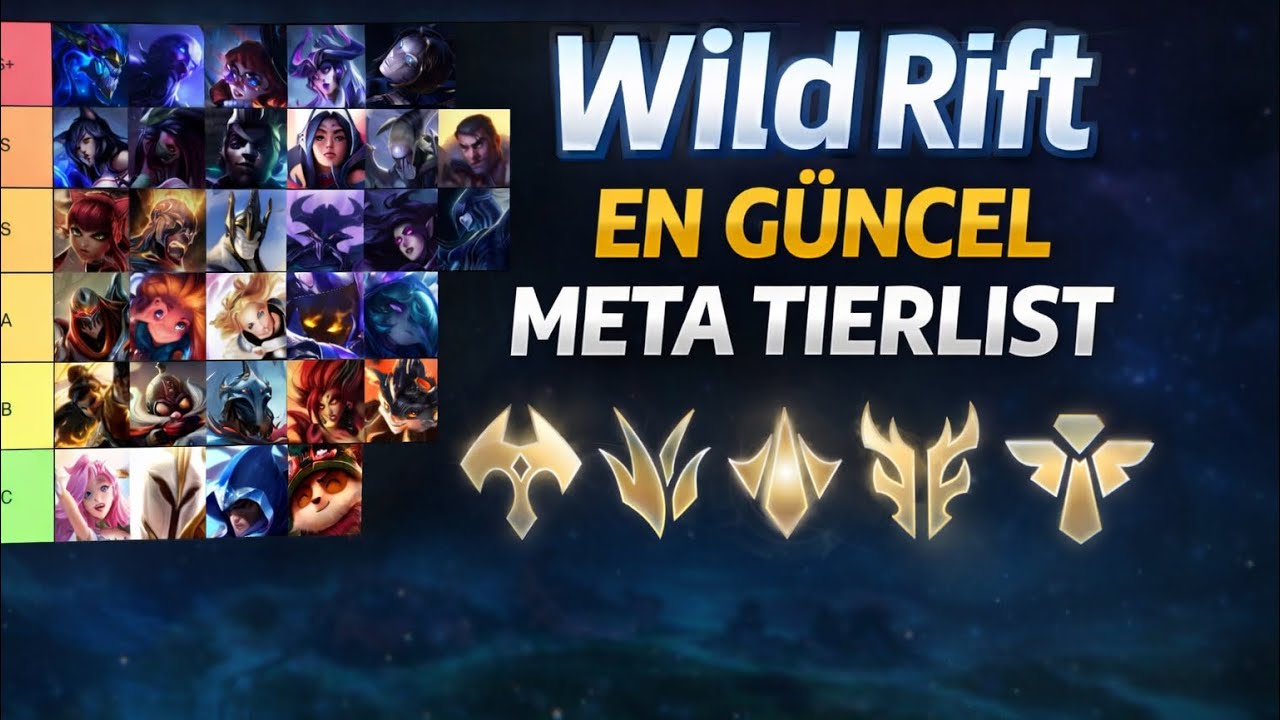 Wild Rift En Güncel METADA Tier List! Adc | Mid | Sup | Top | Jungle