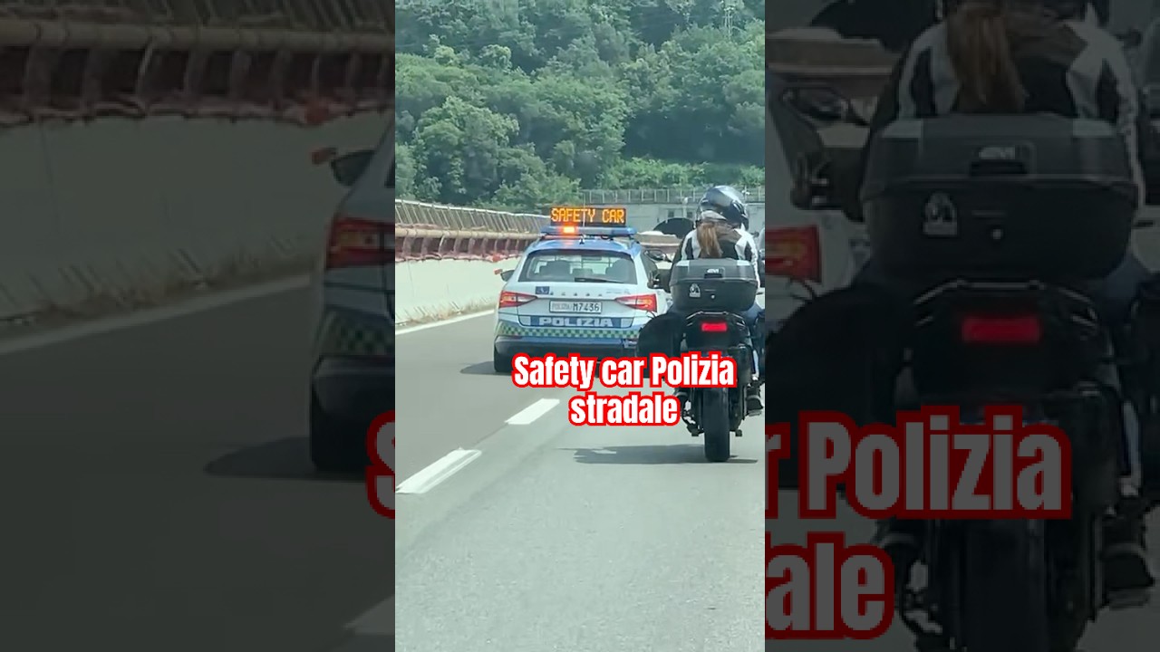 Safety car polizia stradale in autostrada. #polizia #police #politia #safetycar #sicurezzastradale