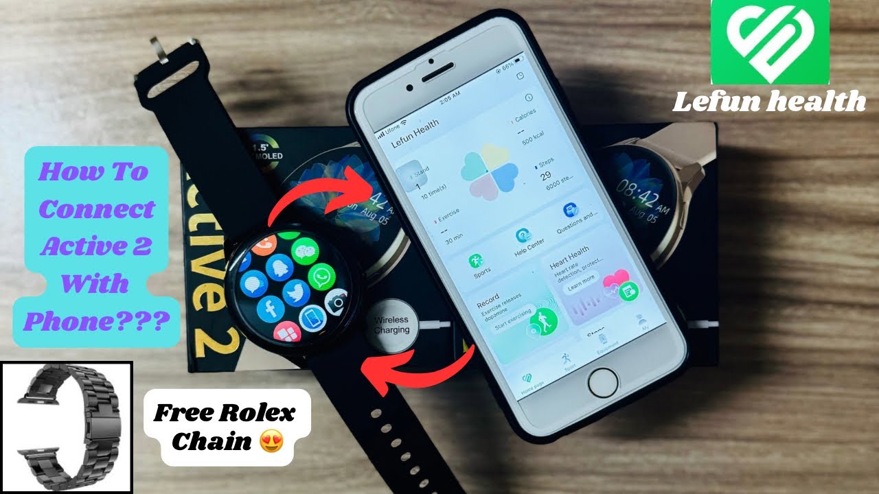 How To Connect Active 2 Smart Watch(New Version) With Your Mobile | Lefun Health | Detailed Review