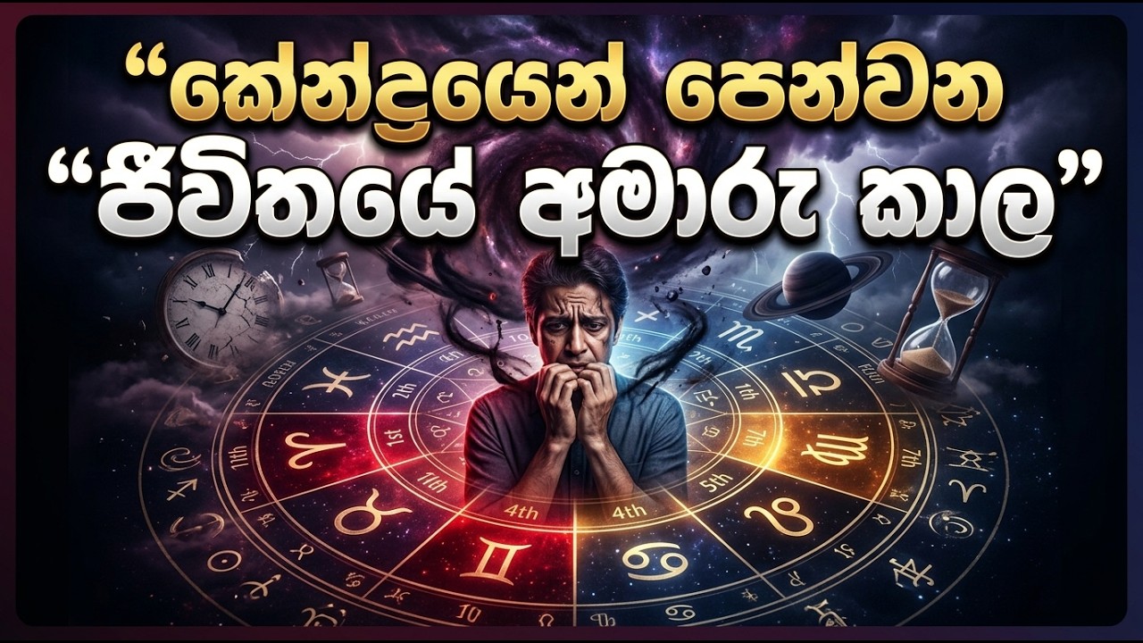 කේන්ද්‍රයෙන් පෙන්වන  ජීවිතයේ අමාරු කාල difficult times for seen from birth chart