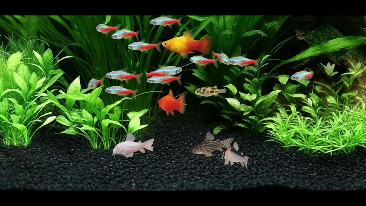 Mini Aquarium#fishtank Süßwasser #relaxWatersound no music #chill #beautiful #asmr Ambience 