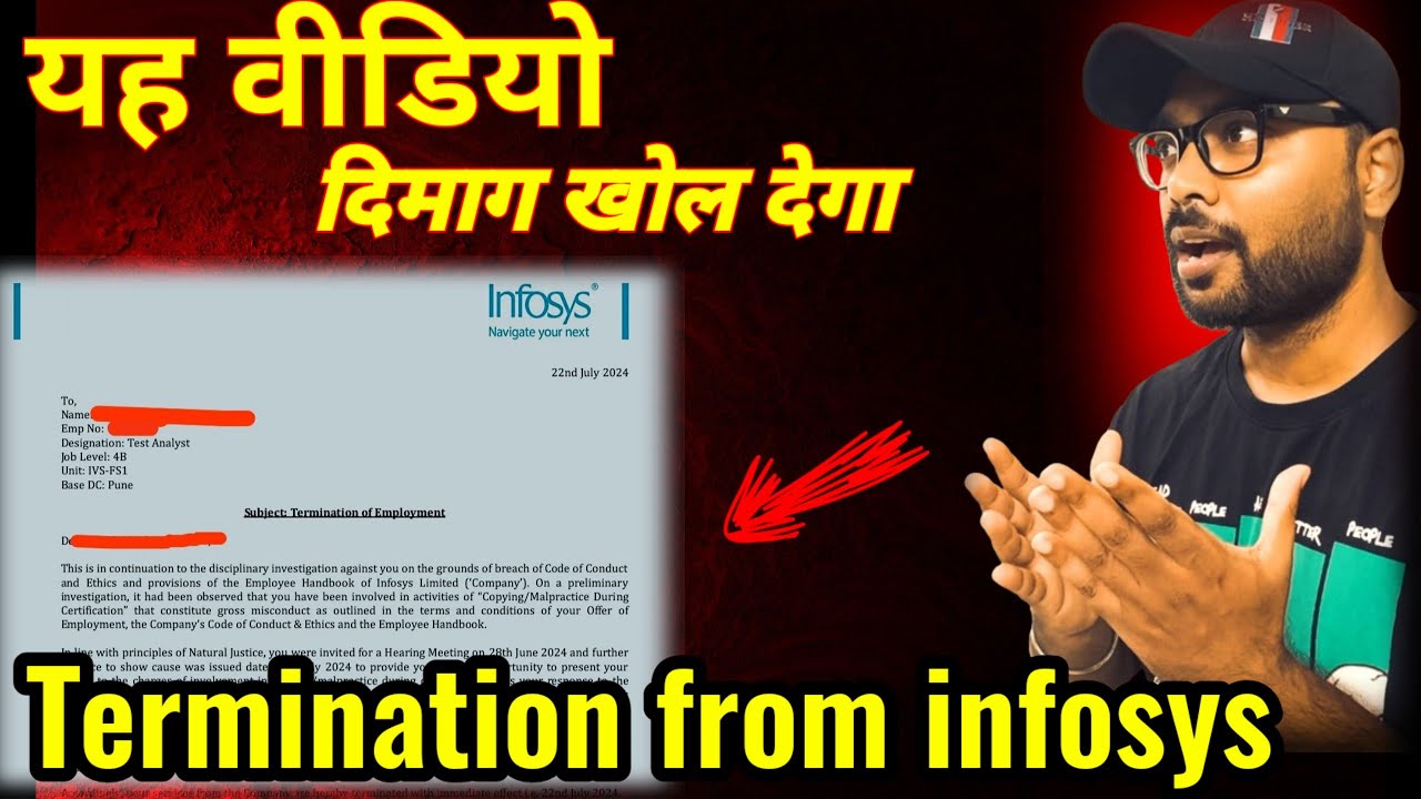 Terminated by Infosys 🔥 Mind-opening truth 🔥 Reality of termination #infosys #cognizant #education