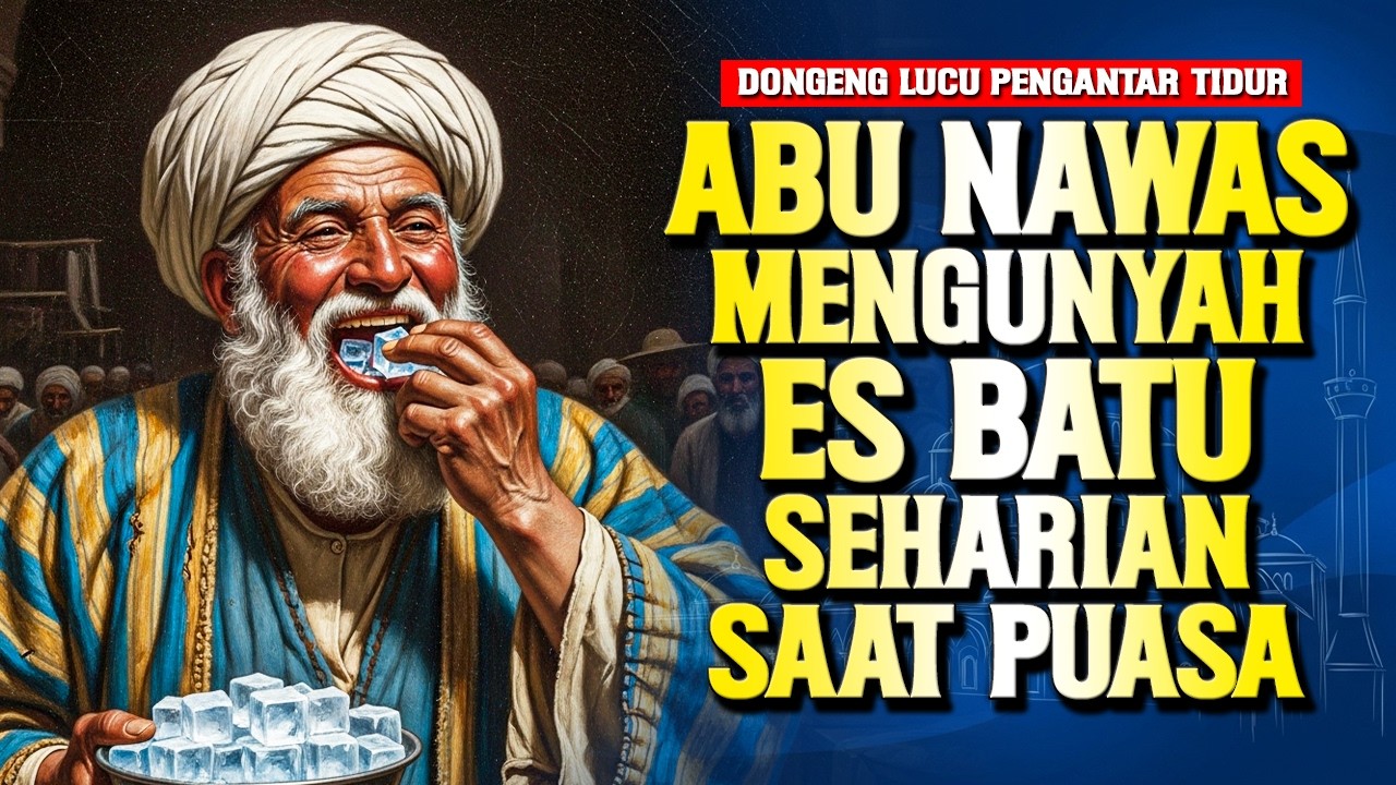 ABU NAWAS MENGUNYAH ES BATU SEHARIAN PADAHAL SEDANG PUASA - DONGENG NAWAS PENGANTAR TIDUR