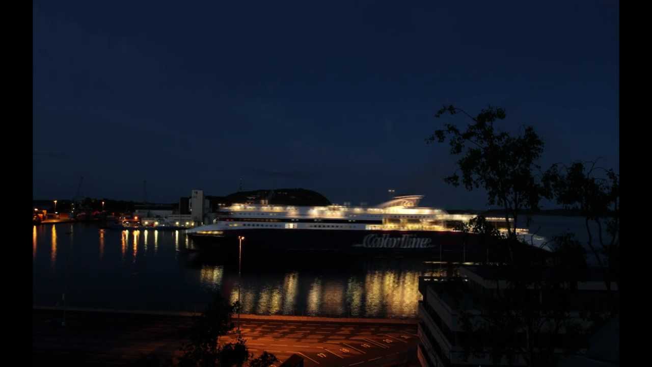 Superspeed 1 ankomst Kristiansand midnatt - timelapse.