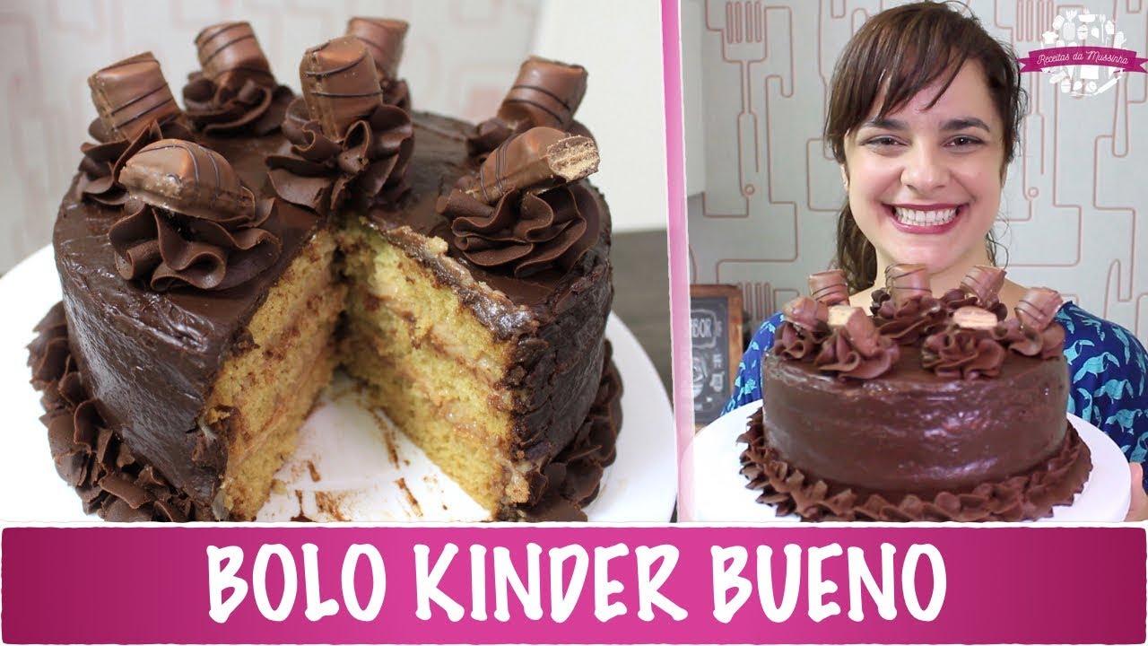 BOLO KINDER BUENO - #394 - Receitas da Mussinha