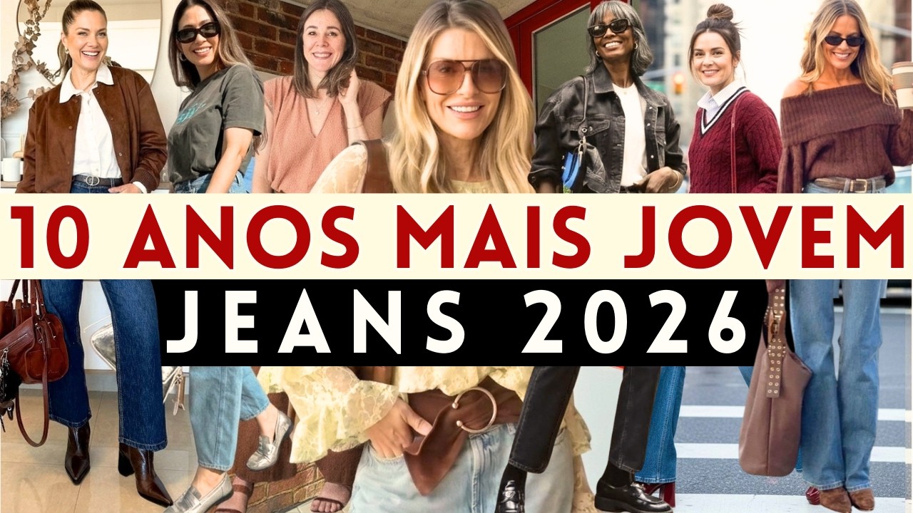 🔴COMO PARECER 10 ANOS MAIS JOVEM COM JEANS TENDÊNCIA 2026! MULHER  40, 50, 60, 70+ ANOS| Maga Moda
