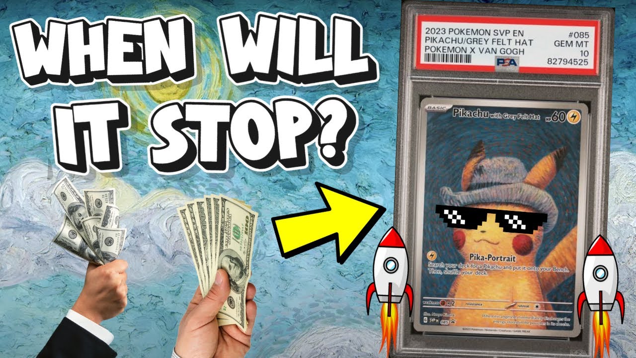Pokemon Card Auctions Of The Week! Van Gogh Pikachu To The Moon!!!