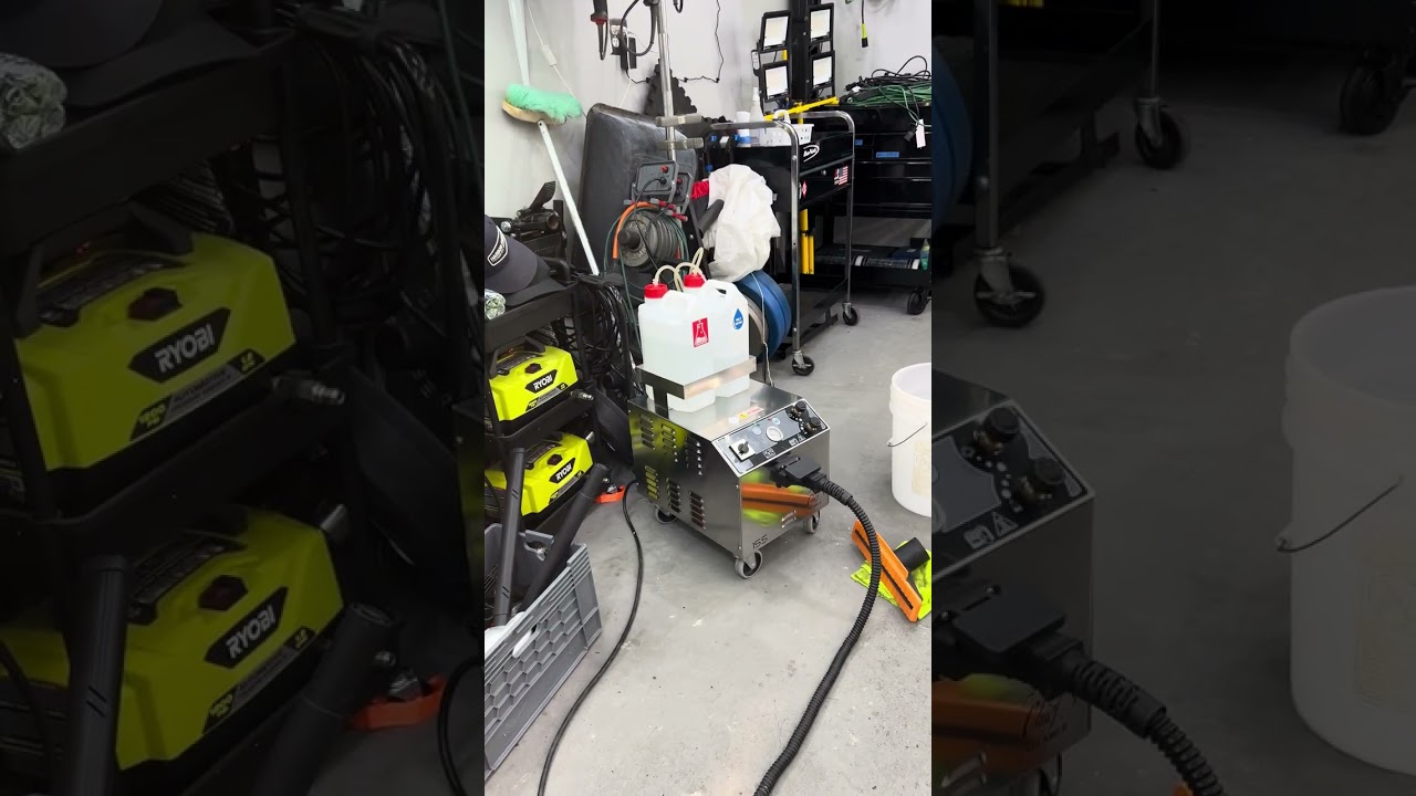 Steam cleaner Chief steamer 155 220v demonstration auto detailing 