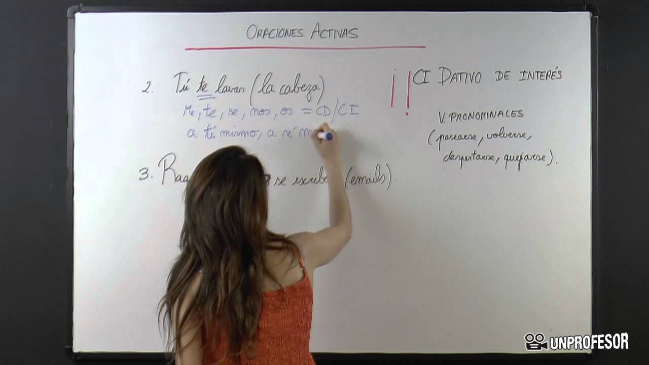 Las oraciones activas