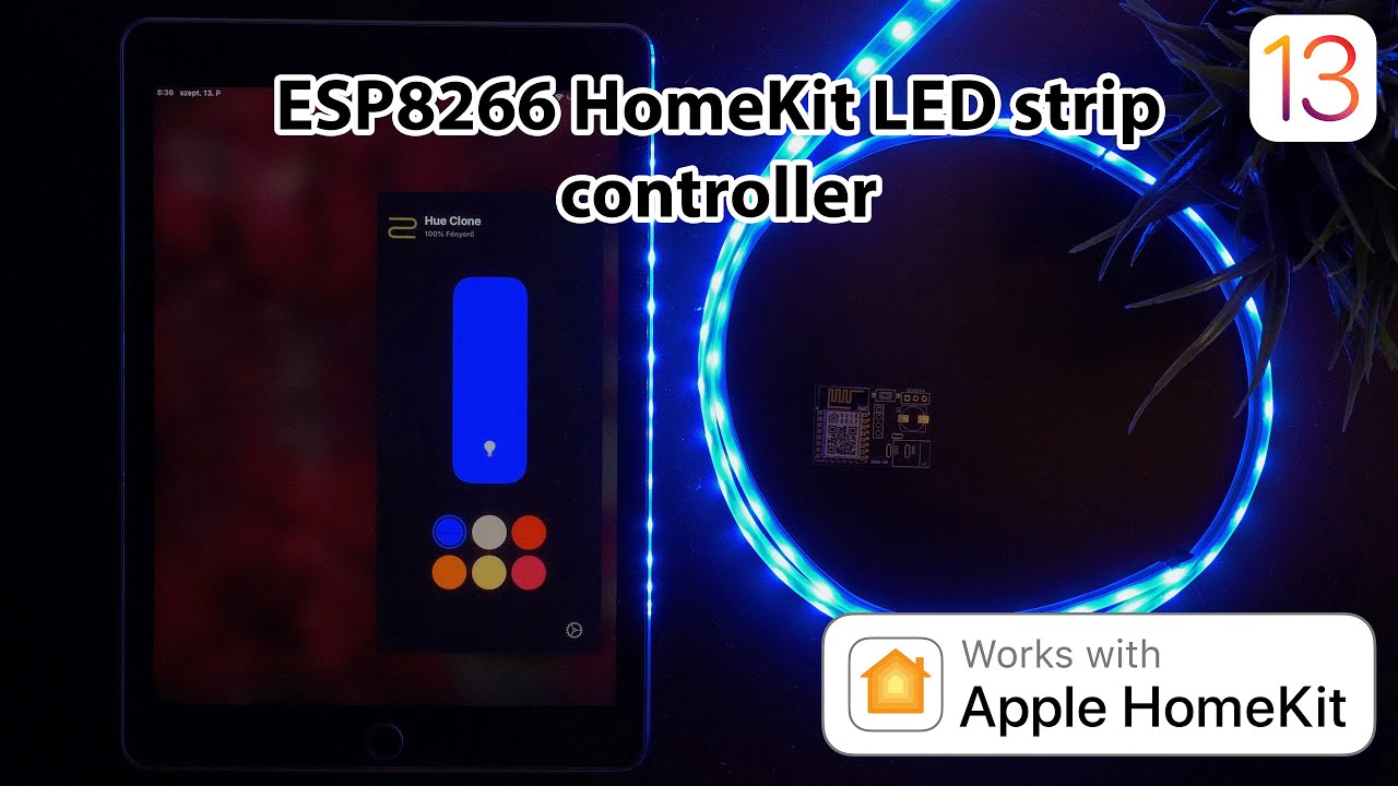 ESP8266  HomeKit LED strip controller without HomeBridge ⎮ 4K
