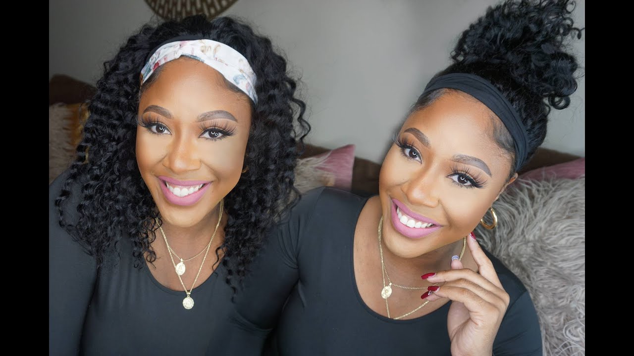 Best!! Quick Easy Curly Human Hair Head Band Wig | Cossaro Wigs | Amazon.com