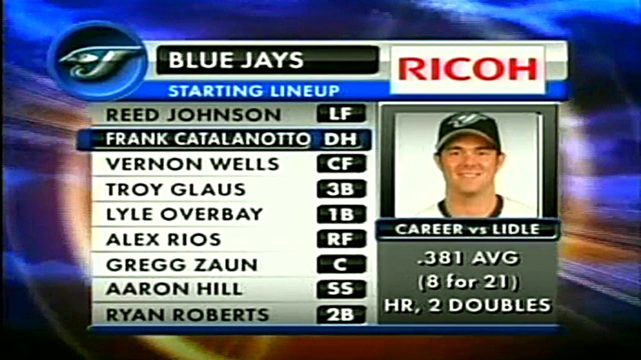 Toronto Blue Jays at New York Yankees 2006 08 03 YES Network