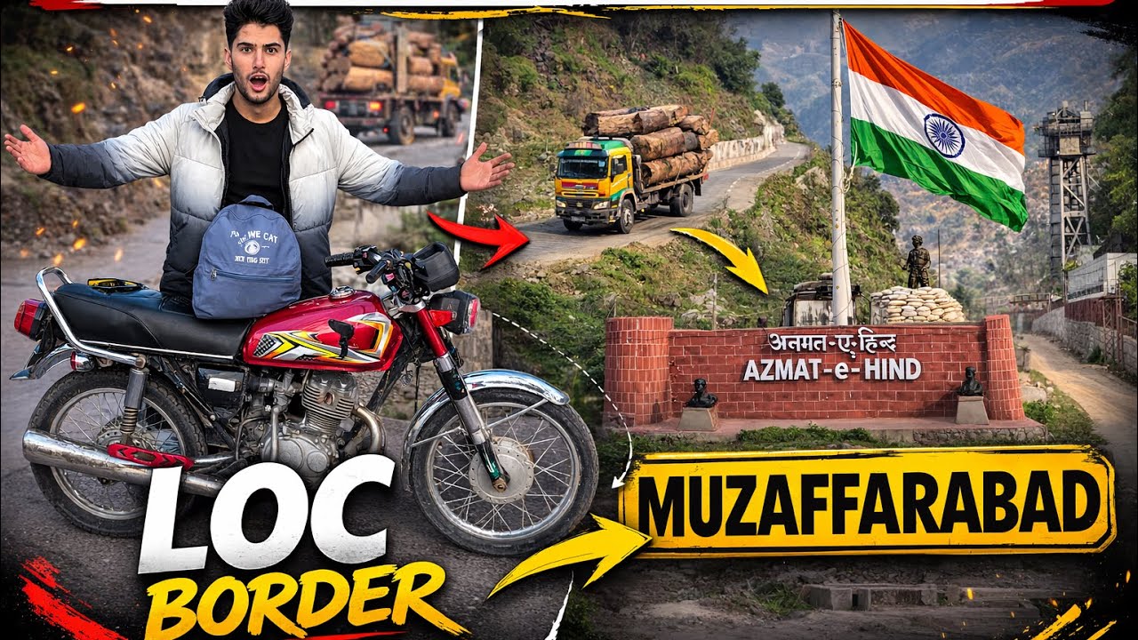 From Neelum Valley To Muzaffarabad On Bike 🏍️ | LOC Visit & Family Emotional Goodbye 👋 
