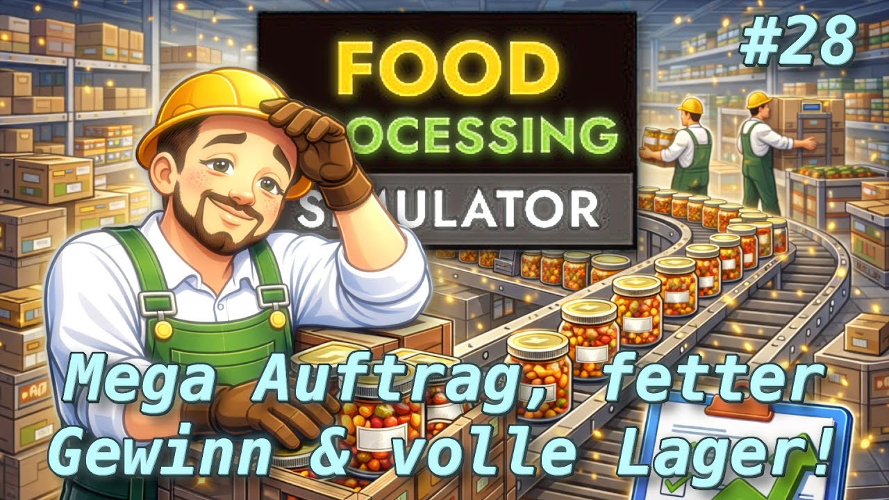 Mega Auftrag, fetter Gewinn & volle Lager! | Food Processing Simulator #28