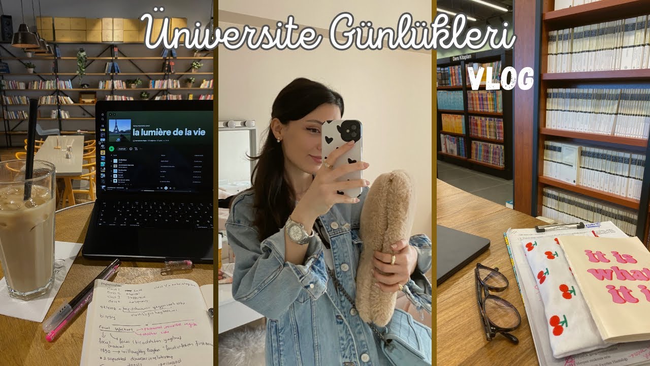 VLOG l Verimli 2 günüm, Final Haftası ve Sohbet ♡ Üniversite Günlükleri