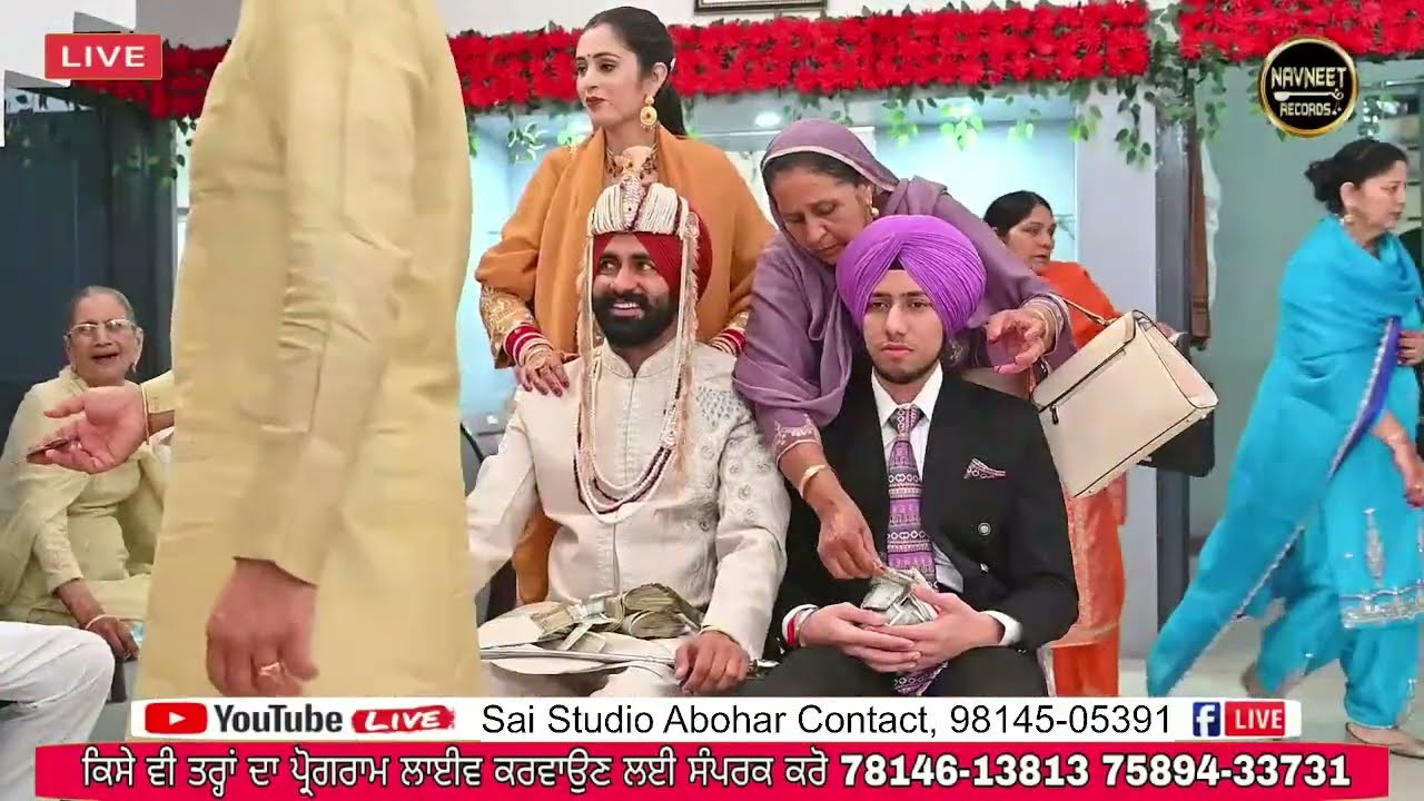Prince weds Sukhveer Wedding Ceremony Live Chirag Dhani Sai Studio Abohar