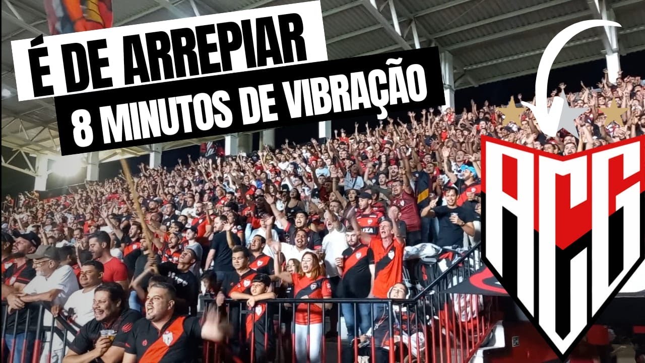 A vibração da torcida do Atlético GO no Estádio Antônio Acioly