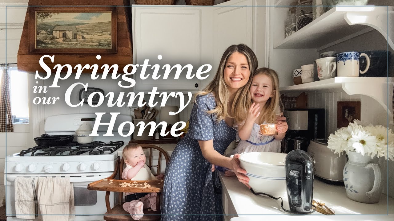 Homemade Spring: Garden Blooms, Quilt Planning, & Baking with My Daughters