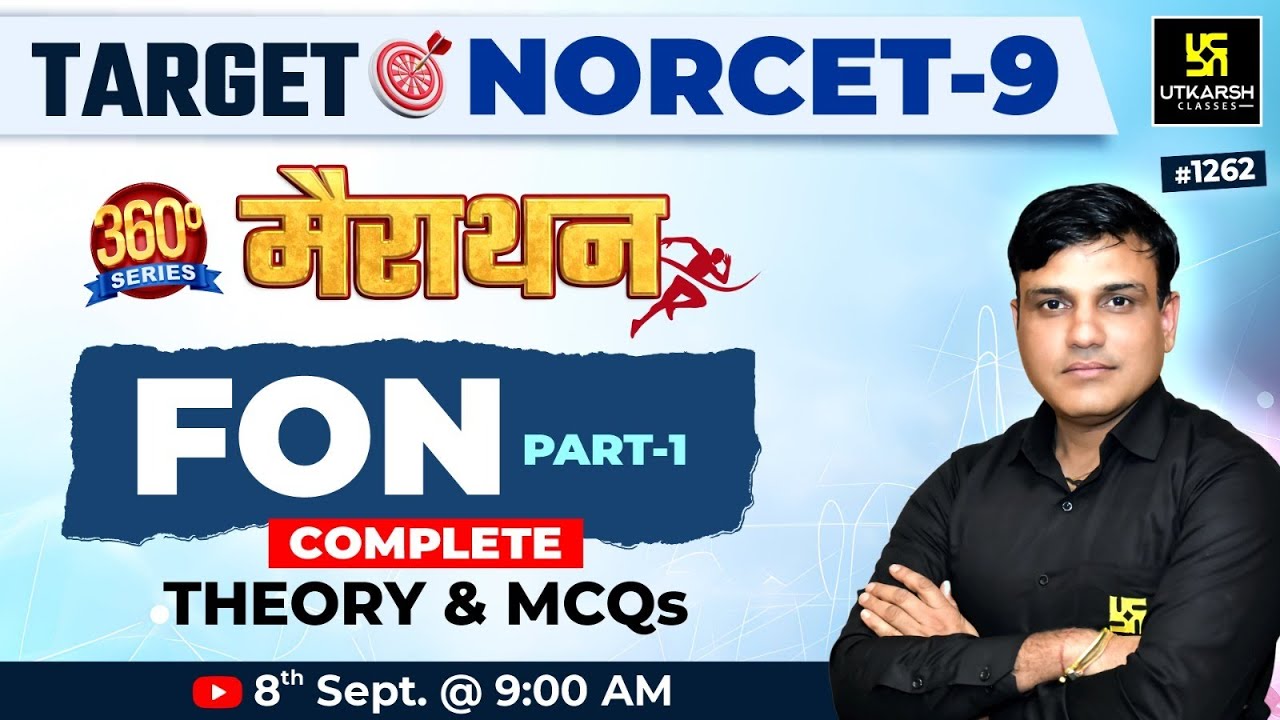 Fundamentals of Nursing Marathon Class (Part 1) | Theory & MCQs | NORCET 9 | Dr. Shailendra Sir