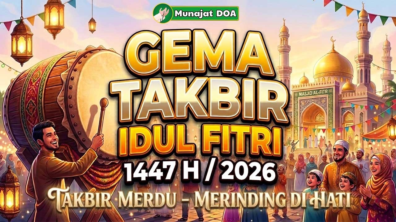 Takbiran Idul Fitri 2026 Merdu Bikin Nangis 😭😭 - NonStop Gema Takbir 1 Syawal 1447 H