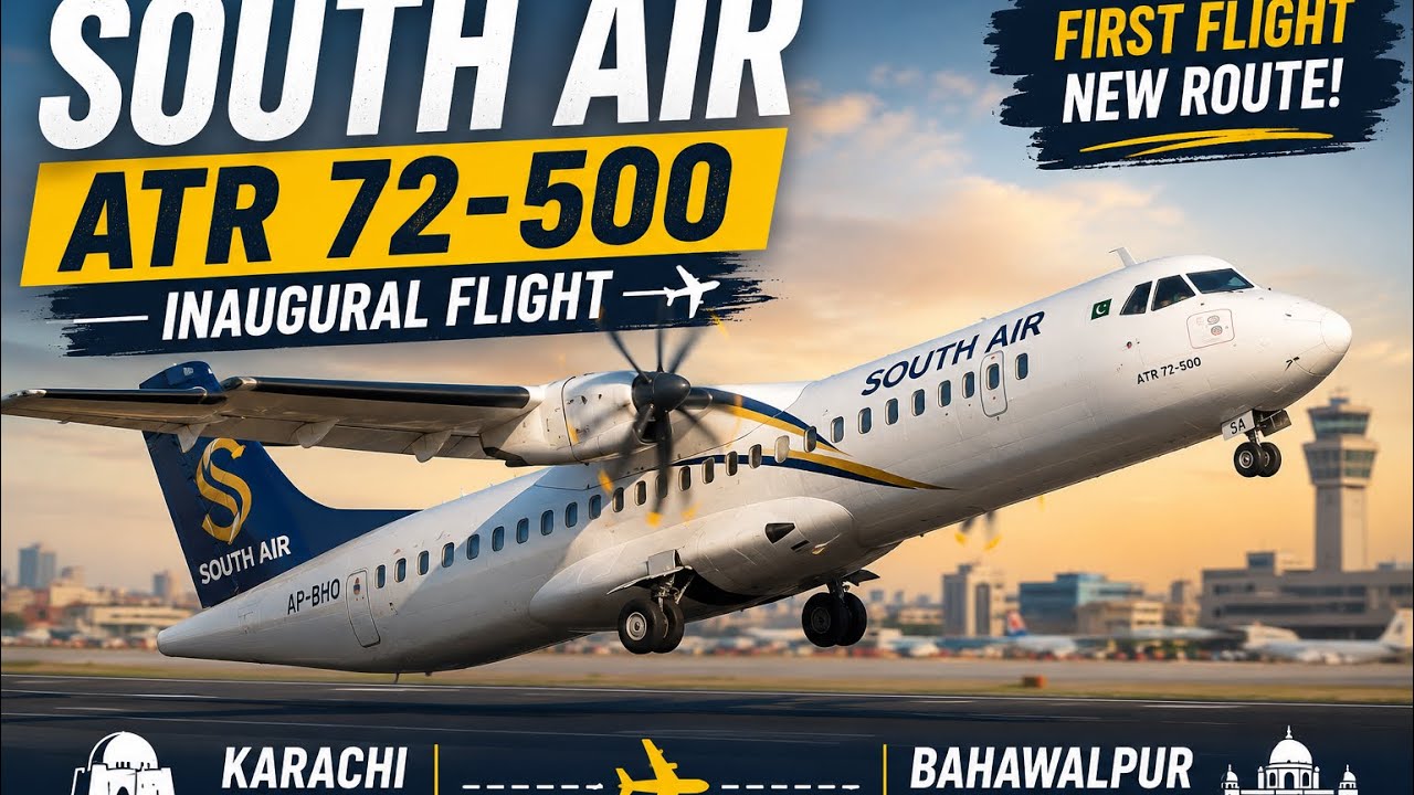 South Air Inaugural Flight | Karachi to Bahawalpur |Full Flight Experience July 2026