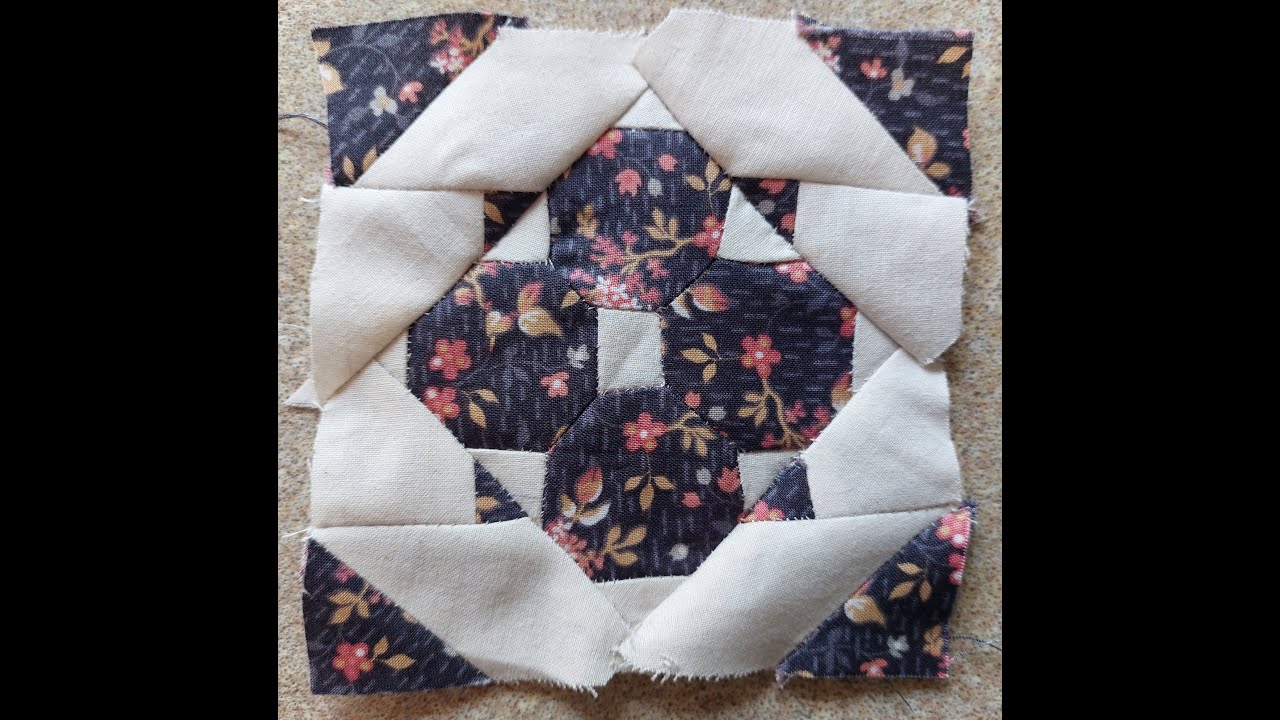 Vidéo 29 Patchwork facile Dear Jane en français Bloc D2 Jane Stickle quilt
