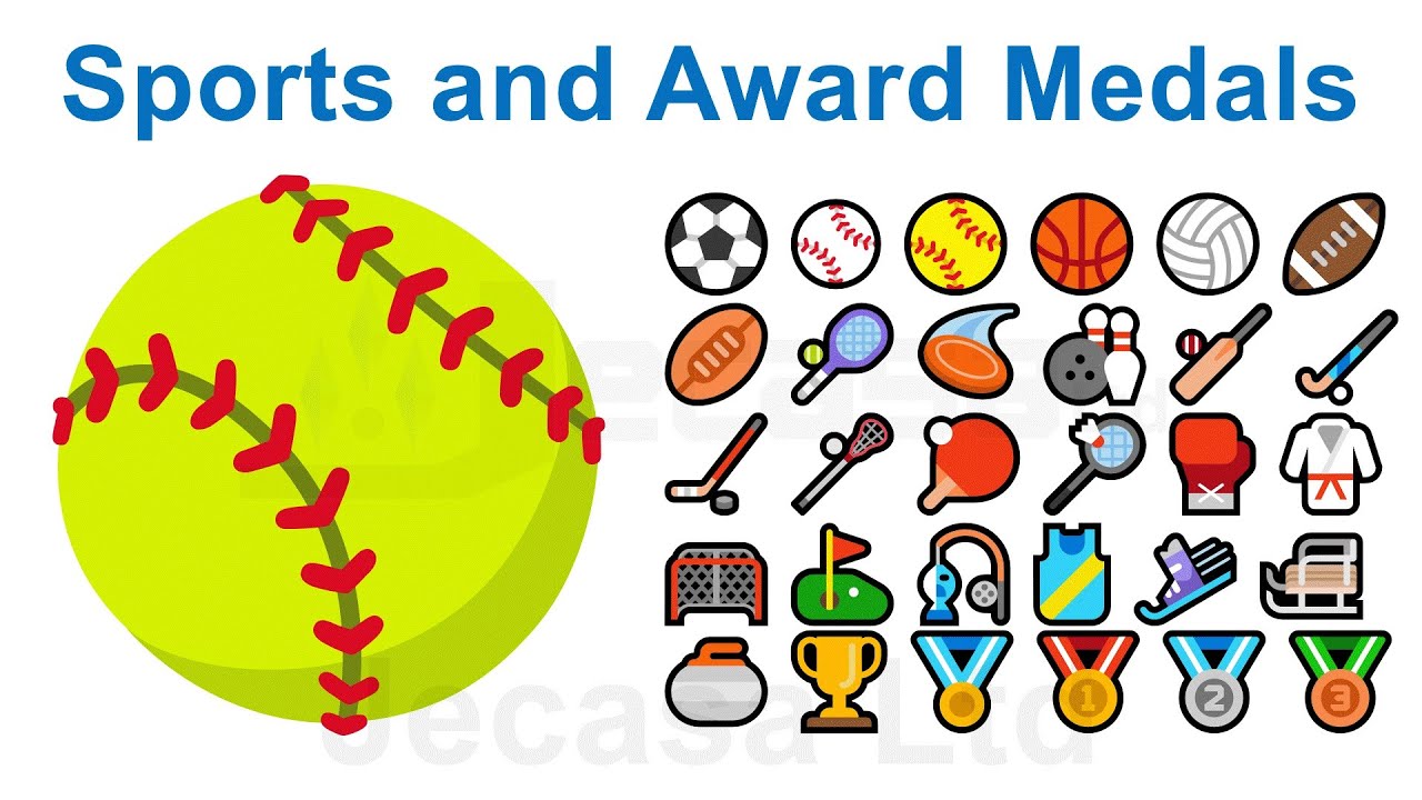 Emoji Meanings Part 31 - Sports and Award Medals | English Vocabulary