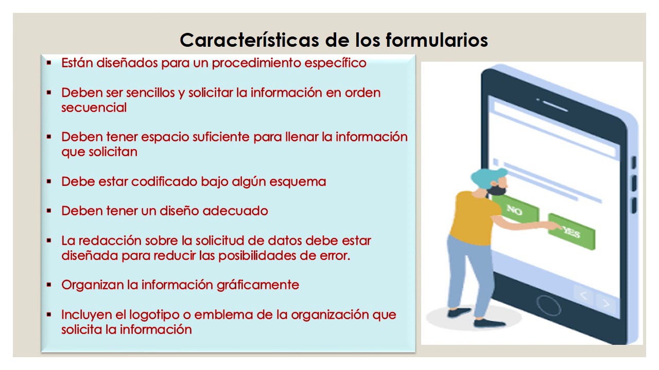 &iquest;Qu&eacute; son los formularios y cuales sus caracter&iacute;sticas?