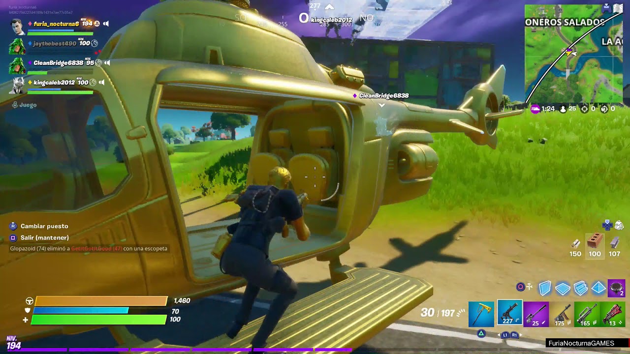 Fortnite Battle Royale Gameplay PS4 Escuadron 3
