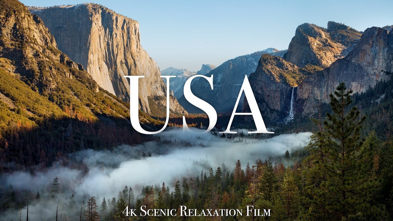USA 4K  Scenic Relaxation Film With Calming Music #usamusic #relaxmusic #usa4k #meditationmusic #usa