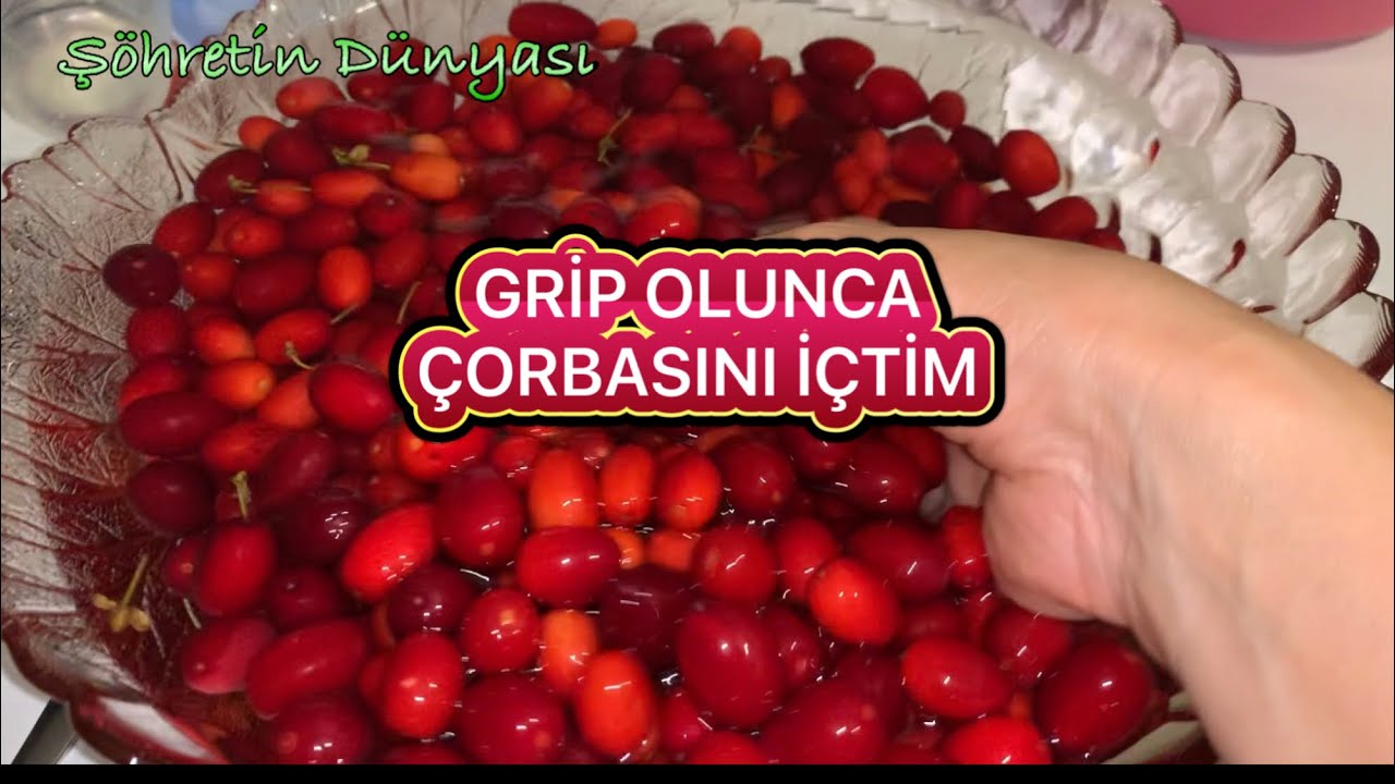KIZILCIK TARHANASI İÇTİM BU TARHANAYI DAHA ÖNCE NEDEN YAPMADIM DEDİM #kızılcık #tarhana #grip #çorba