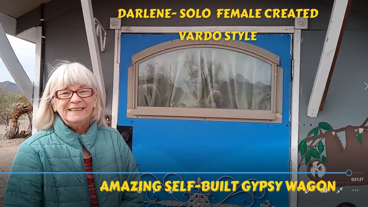 SELF-BUILT VARDO STYLE GYPSY WAGON - INTERVIEW AND TOUR