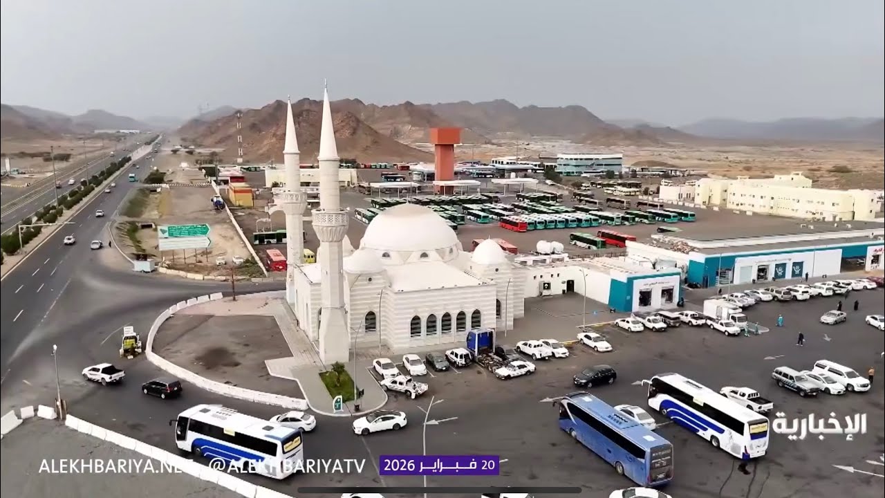 من أجمل المساجد على طريق المدينة تبوك 