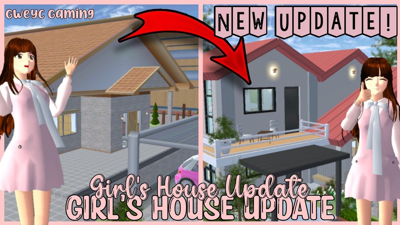 GIRL HOUSE UPDATE👸🏼🏡 | Sakura School Simulator | Gweyc Gaming