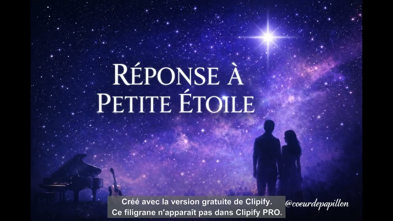 R&eacute;ponse &agrave; Petite &Eacute;toile &ndash; Chanson d&rsquo;Amour Douce et Lumineuse | Piano & Guitare